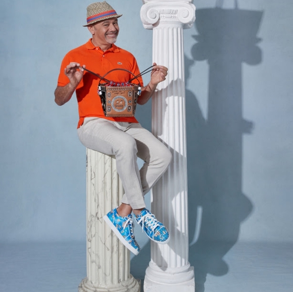 Christian Louboutin Louis Junior Spikes Odissey Print Size 45 NEW - Picture 12 of 12